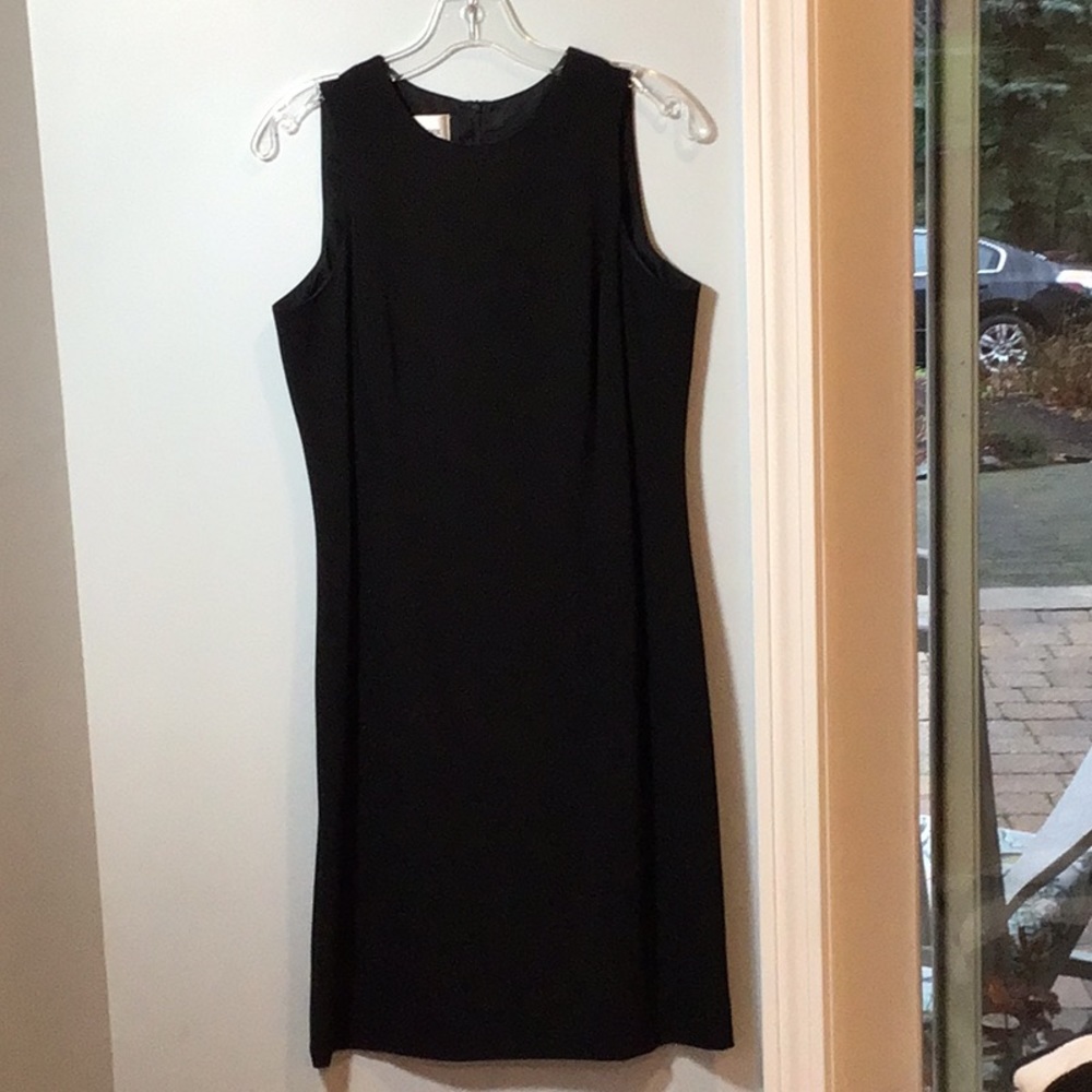 Sheath dress. Black. No jacket.